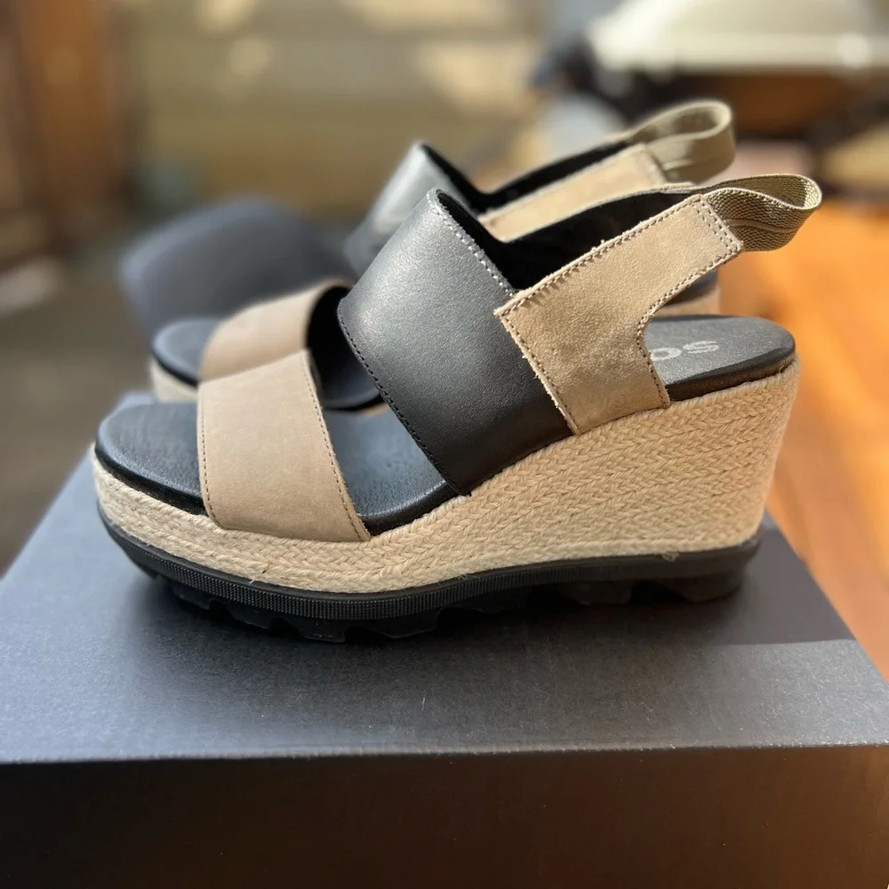 Sorel Joanie II Slingback Wedge Heal Platform sandals . Size 8.5 - Picture 3 of 3